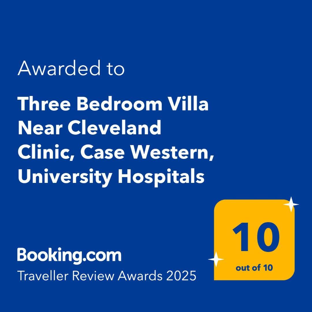 Three Bedroom Villa Near Cleveland Clinic, Case Western, University Hospitals South Euclid Exterior foto